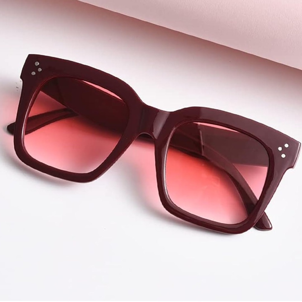 RED GRADIENT Sunglasses  for Womens or men + NEW*